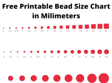 Free Printable Bead Size Chart